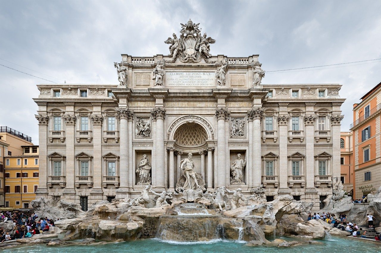 La Fontana di Trevi.